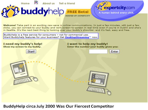 BuddyHelp as own competitor